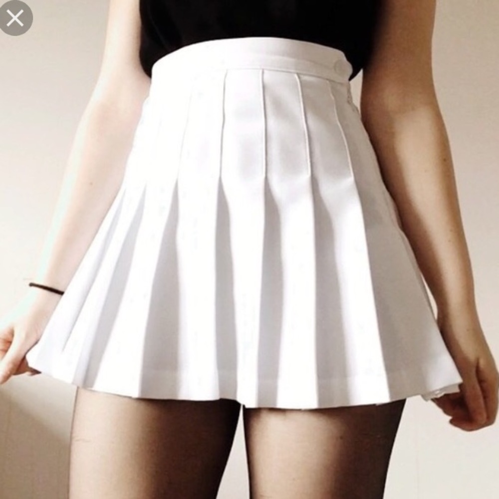 American apparel white tennis skirt